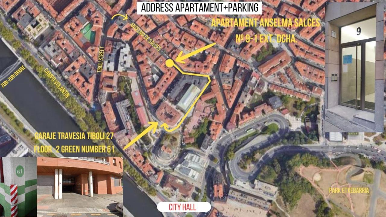 Apartamento Anselma 9 Con Parking Gratuito Bilbao Exterior foto